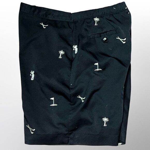 Women's Coral Bay Black Golf High Waisted Golf Shorts Casual Shorts Sz 14 - Picture 1 of 7